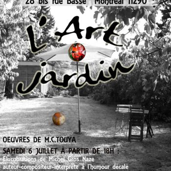 Pintura titulada "lart-au-jardin-dern…" por Marie-Claire Touya, Obra de arte original