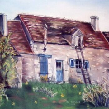 绘画 标题为“la vieille maison e…” 由Marie Claude Ramain, 原创艺术品