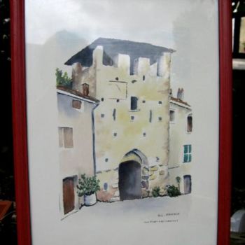 Painting titled "Montvendre(Drôme)" by Marie Claude Ramain, Original Artwork, Other