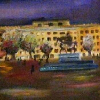 Pintura intitulada "un soir sur la Gran…" por Marie Claude Ramain, Obras de arte originais