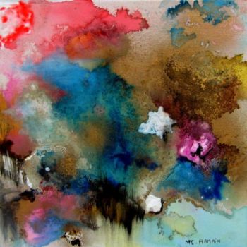Peinture intitulée "avant l'orage" par Marie Claude Ramain, Œuvre d'art originale