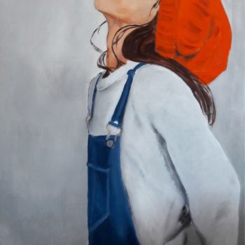 Malarstwo zatytułowany „Portrait enfant pei…” autorstwa Marie Colombier, Oryginalna praca, Akryl