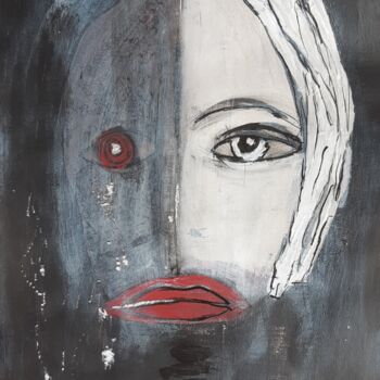 Peinture intitulée "Je - suis - mon dou…" par Marie-Claire Pozzobon, Œuvre d'art originale, Acrylique