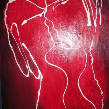 Peinture intitulée "le baiser d'amour" par Mpi, Œuvre d'art originale