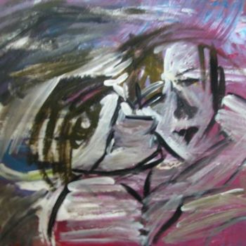 Painting titled "l'amour au masculin" by Mpi, Original Artwork