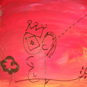 Painting titled "fidele amour" by Mpi, Original Artwork