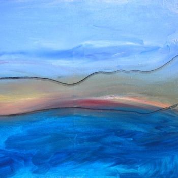Peinture intitulée "un biaser sur la mer" par Mpi, Œuvre d'art originale