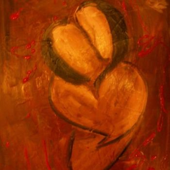 Peinture intitulée "l amour" par Mpi, Œuvre d'art originale