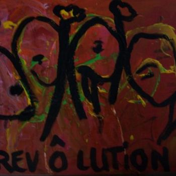Peinture intitulée "rev o lution" par Mpi, Œuvre d'art originale