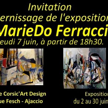 Painting titled "affiche-exposition.…" by Ferracci, Original Artwork