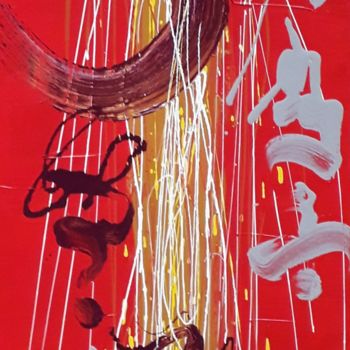 Pittura intitolato "D'où vient le vent…" da Marie Edmée Séguin, Opera d'arte originale, Acrilico