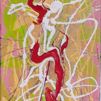 Peinture intitulée "Tango" par Marie Edmée Séguin, Œuvre d'art originale, Acrylique Monté sur Châssis en bois