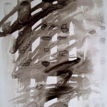 Painting titled "Encre 15" by Marie Edmée Séguin, Original Artwork