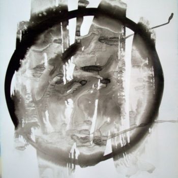 Painting titled "Encre XVII" by Marie Edmée Séguin, Original Artwork