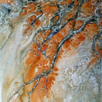 Pintura titulada "couleurs d'automne#…" por Marie-Françoise Vigreux, Obra de arte original, Acuarela Montado en Cartulina