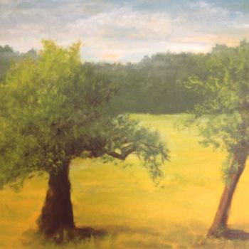 Painting titled "Les deux frêres" by Marie Foisnet, Original Artwork