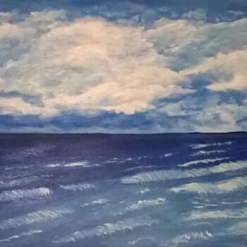 Peinture intitulée "La mer" par Marie Foisnet, Œuvre d'art originale
