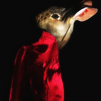 Grafika cyfrowa / sztuka generowana cyfrowo zatytułowany „Magic rabbit” autorstwa Marie-Jo, Oryginalna praca, Fotomontaż Zam…