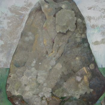 Картина под названием "La roche des amoure…" - Mariekverbois, Подлинное произведение искусства
