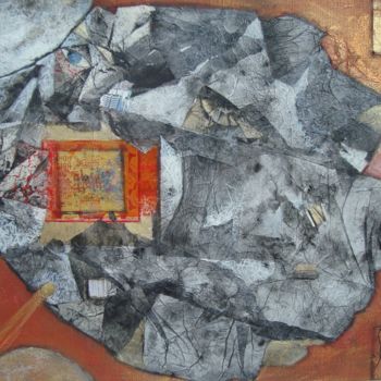 Malerei mit dem Titel "Météore Tiangong (…" von Mariekverbois, Original-Kunstwerk, Acryl