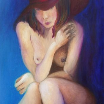 Pintura titulada "La Pose" por Marie, Obra de arte original, Oleo