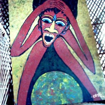 Painting titled "quand je vois le mo…" by Marie Santucci (Cattal), Original Artwork