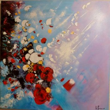 Peinture intitulée "Explosion dans la l…" par Marie-Laure Le Pennec, Œuvre d'art originale, Huile