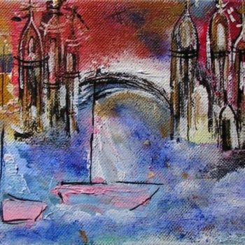 Painting titled "le pont des soupirs" by Marie-Laure Bourdreux, Original Artwork