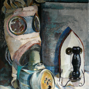 Painting titled "conversation" by Marieline Gerard, Original Artwork, Acrylic
