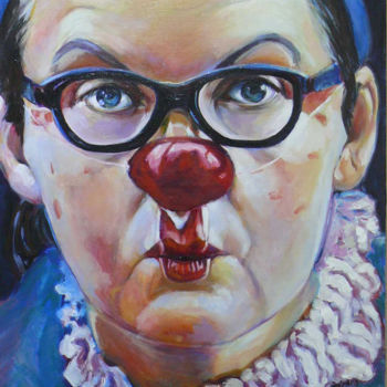 Peinture intitulée "lunettes" par Marieline Gerard, Œuvre d'art originale, Acrylique