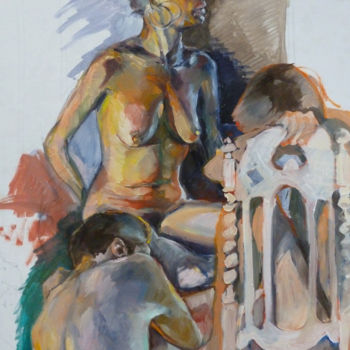 Malarstwo zatytułowany „poses” autorstwa Marieline Gerard, Oryginalna praca, Olej