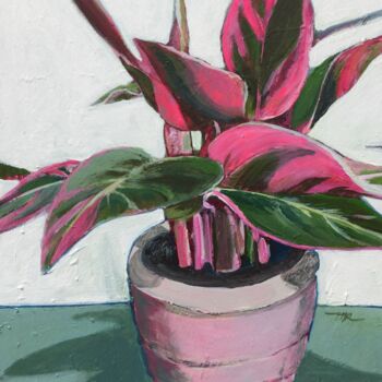Pintura titulada "Stromanthe" por Marielle Robichaud, Obra de arte original, Acrílico