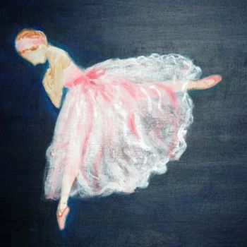 Pintura titulada "Ballet- Leap of Fai…" por Marie Loh, Obra de arte original, Oleo