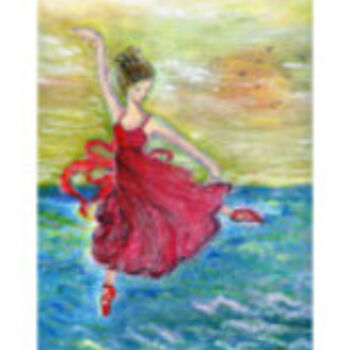 Painting titled "Ballet on waters, O…" by Marie Loh, Original Artwork, Other