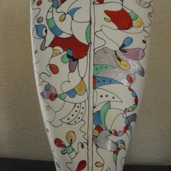 Pintura titulada "vase design" por Nadege, Obra de arte original