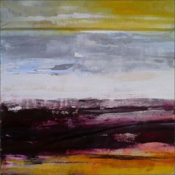 Pintura intitulada "Horizon lumière 2" por Marie-Noëlle Daubanay, Obras de arte originais, Óleo