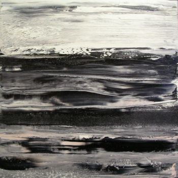 Pintura intitulada "Reflets noirs" por Marie-Noëlle Daubanay, Obras de arte originais, Óleo