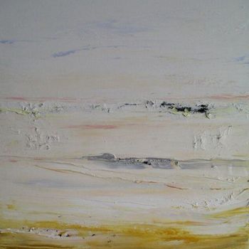 Pintura titulada "Triptyque Horizon l…" por Marie-Noëlle Daubanay, Obra de arte original, Oleo