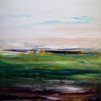 Painting titled "L'idée du monde" by Marie-Noëlle Daubanay, Original Artwork, Oil