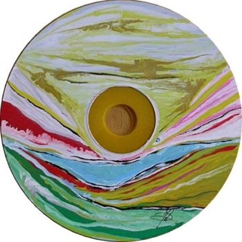 Pintura intitulada "CD2" por Marie-Noëlle Daubanay, Obras de arte originais, Óleo