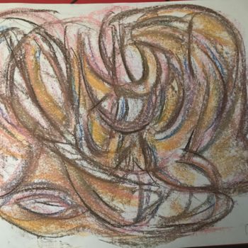 Dessin intitulée "Mamouth" par Mavis, Œuvre d'art originale, Pastel