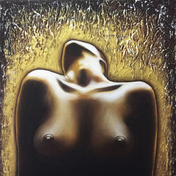 Painting titled "nudo artistico" by Marienza Calderone, Original Artwork
