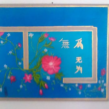 Peinture intitulée "Wu Wei" par Marie Odile Nicolas-Lafont, Œuvre d'art originale, Aquarelle