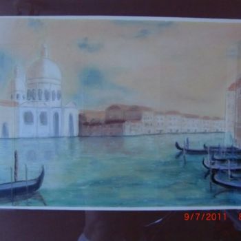 Painting titled "grand-canal.jpg" by Marie Odile Nicolas-Lafont, Original Artwork