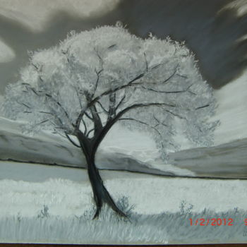 Painting titled "l-arbre.jpg" by Marie Odile Nicolas-Lafont, Original Artwork