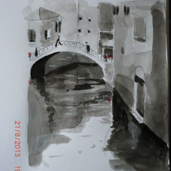 Painting titled "venise.jpg" by Marie Odile Nicolas-Lafont, Original Artwork