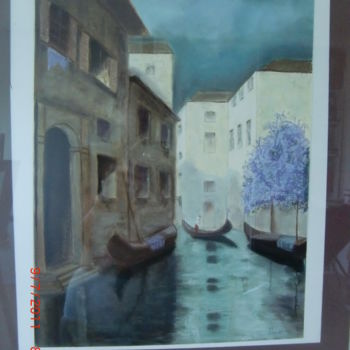 Painting titled "venise-1.jpg" by Marie Odile Nicolas-Lafont, Original Artwork