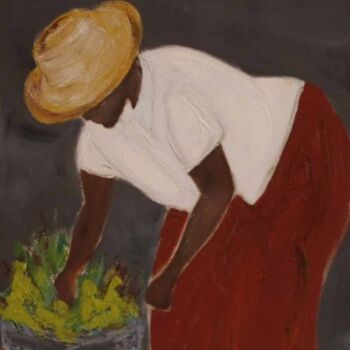 Peinture intitulée "Antilles une" par Marie Pierre Lamirault, Œuvre d'art originale