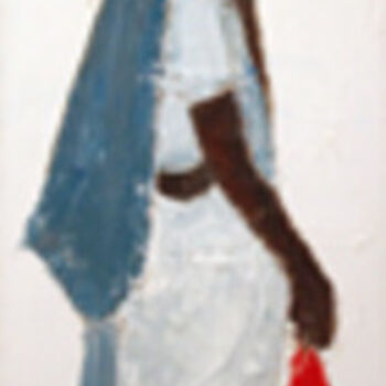 Painting titled "sac rouge" by Marie Pierre Lamirault, Original Artwork