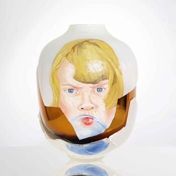 "Narcissus Vases - B…" başlıklı Tablo Marieta Tedenacová tarafından, Orijinal sanat, Cam